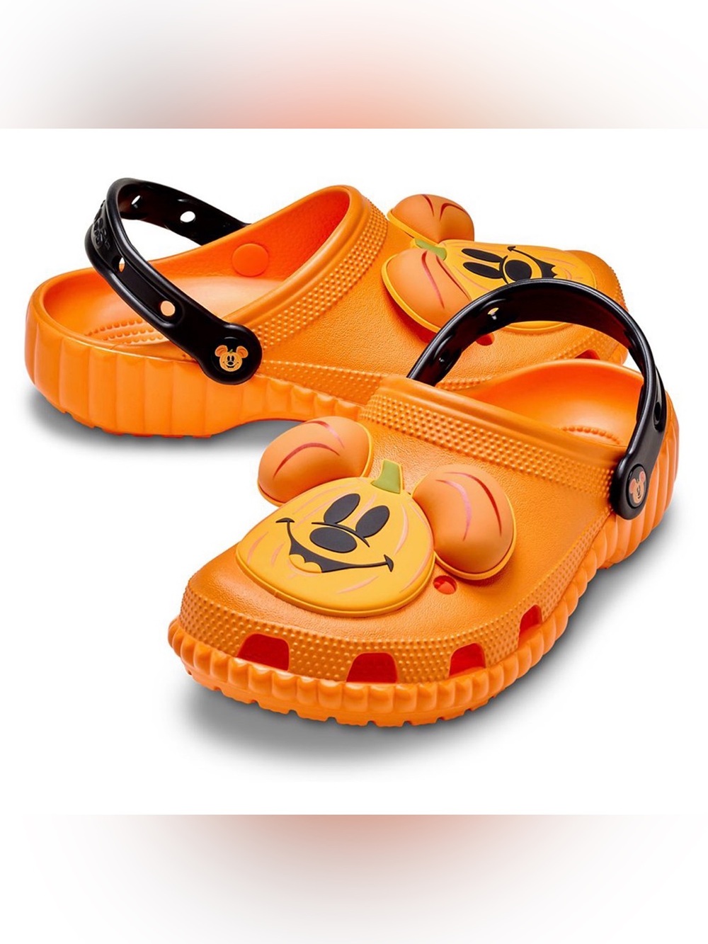 Disney Parks Happy Halloween Mickey Pumpkin Clogs Adults by Crocs M12
